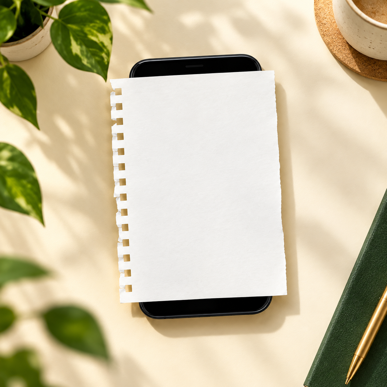 A notebook and phone, ready for a fresh start